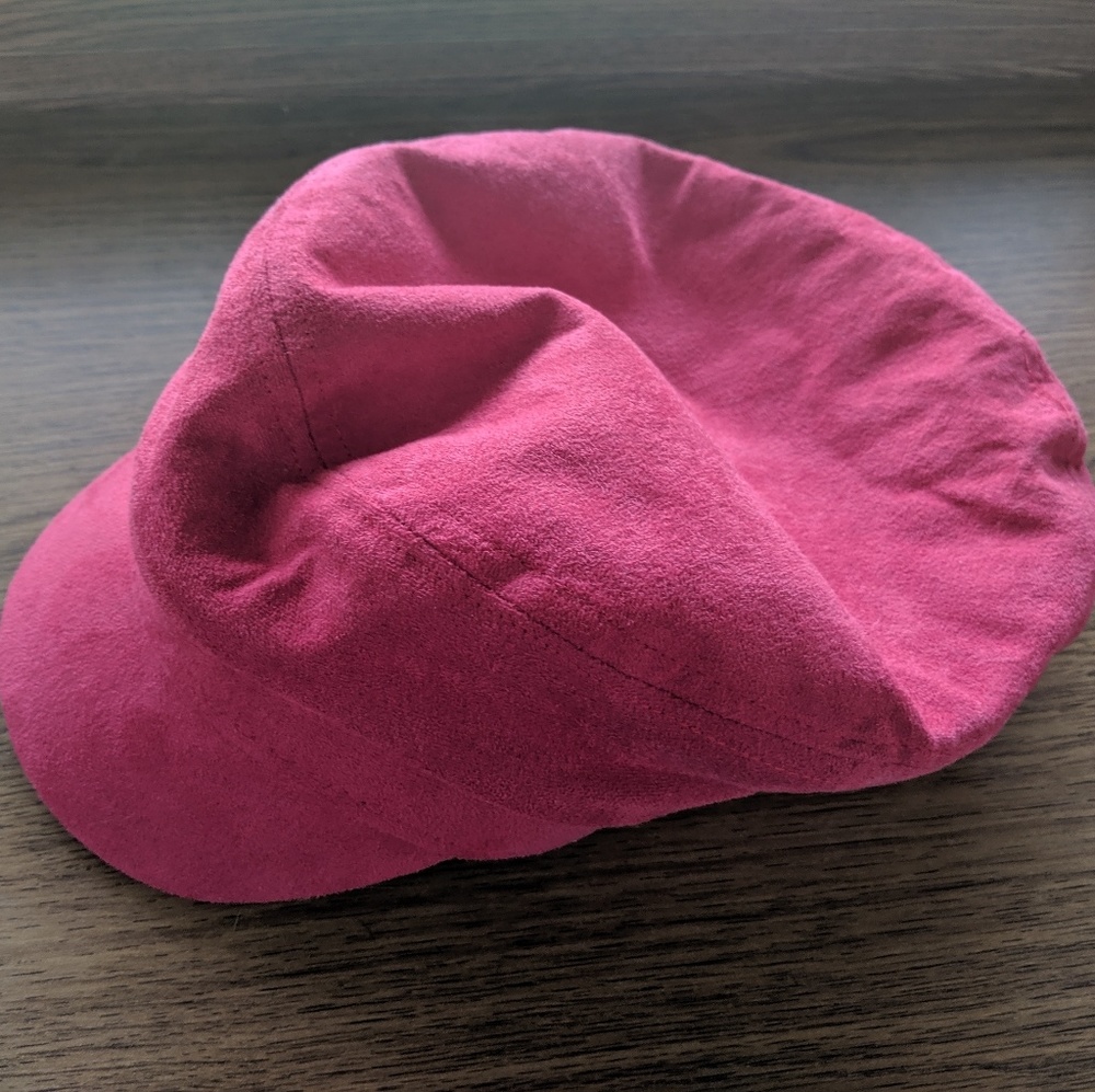 NWOT - Red Faux Suede cap